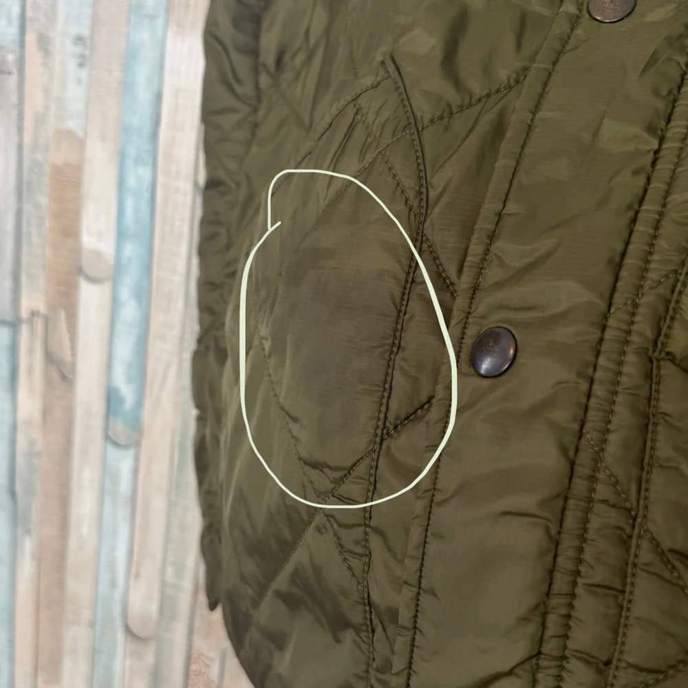 J Crew L‎ Mens Green Broadmoor Quilted Vest Softshell Primaloft Windbreaker $148